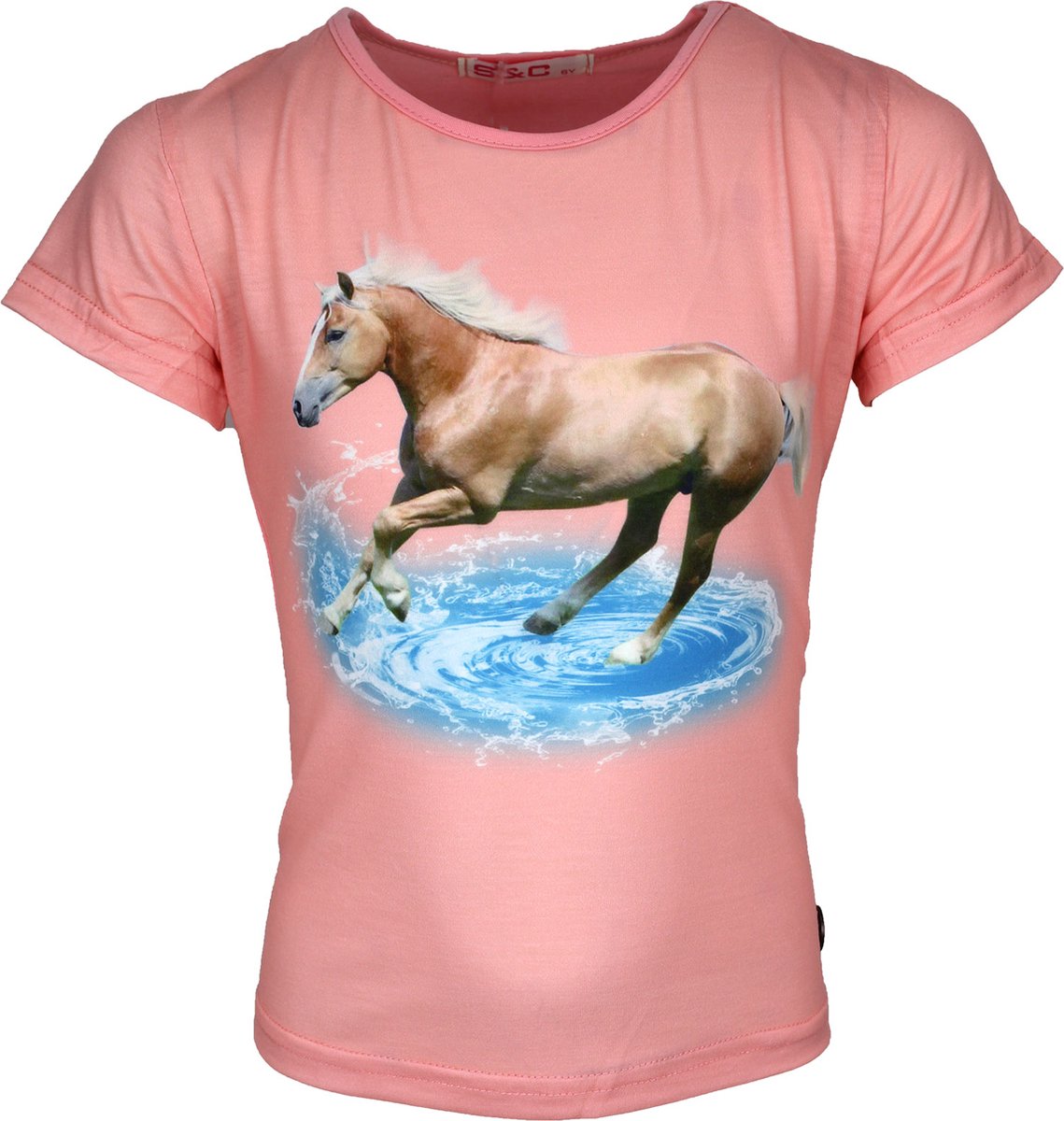 S&C Shirtje Haflingerpaard roze Kids & Kind Meisjes Roze - Maat: 110/116