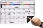 Lowander familieplanner magnetisch whiteboard A2 35x53 cm - Maandplanner | Weekplanner - Incl. stift en wisser