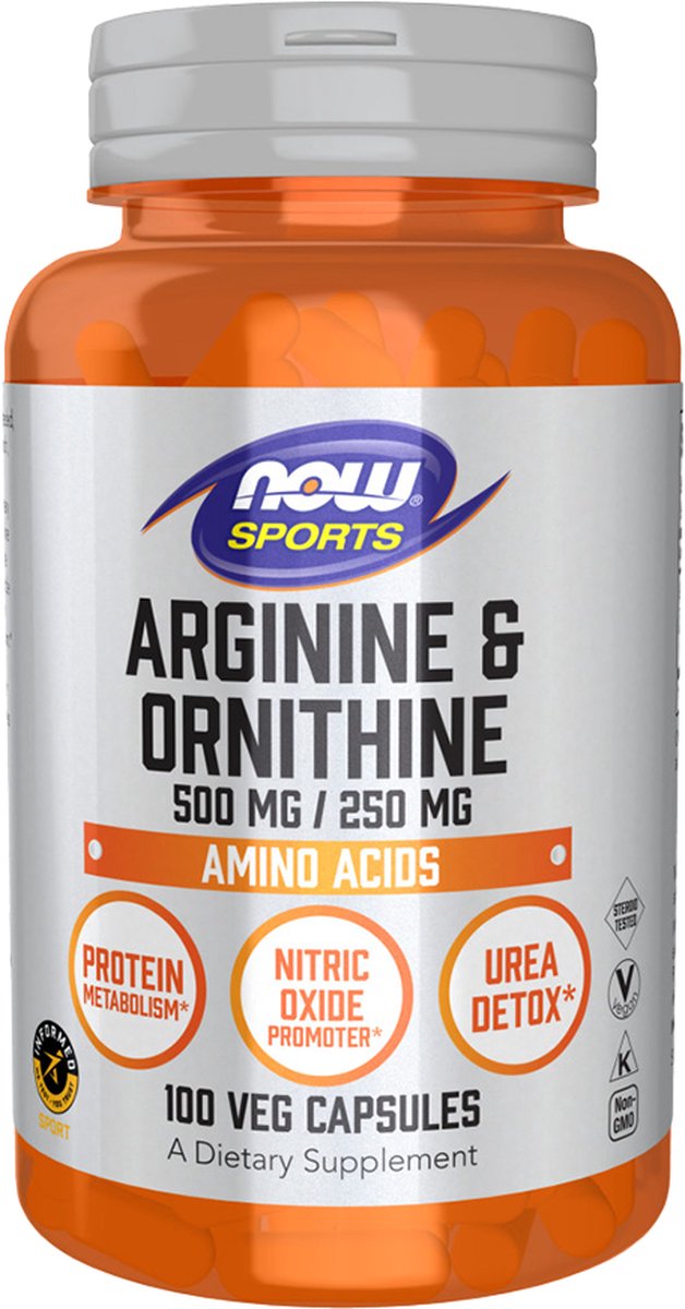 Goedkoopste Arginine Ornithine 500/250-250 veggie caps