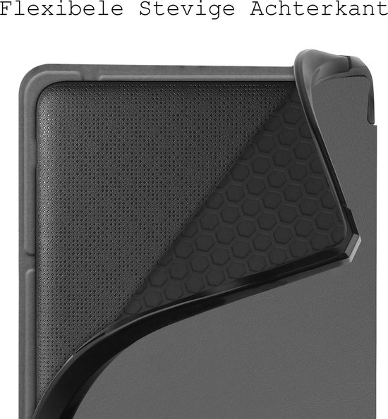 Hoes Geschikt voor Kobo Libra 2 Hoesje Bookcase Cover Hoes Trifold - Hoesje Geschikt voor Kobo Libra 2 Hoes Cover Case - Grijs van Accezz — afbeelding 5