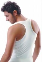 Heren halter sport hemd- wit- 5 pak-maat XXL