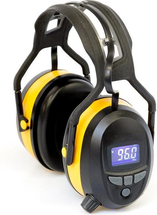 Gehoorbeschermer - Digitale radio / Bluetooth / MP3 - geel. | bol.com