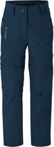 Vaude Pantalon Slim Fit Zip Off Blauw 134-140 cm Garçon