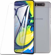 Screenprotector voor Samsung Galaxy A80 - tempered glass screenprotector - Case Friendly - Transparant