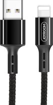 JOYROOM S-M351 ZHIYA Serie 1m stof gevlochten kabel USB naar 8-pins Data Sync-oplaadkabel, voor iPhone XR / iPhone XS MAX / iPhone X & XS / iPhone 8 & 8 Plus / iPhone 7 & 7 Plus /