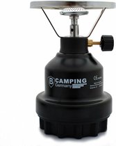 Camping - kookpit/kookstel - met gasbrander - zwart - 670 gram