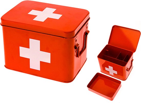 Present Time Armoire à pharmacie - rouge - 21.5x15.5x16cm