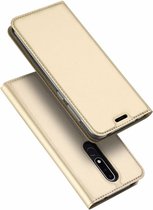 Dux Ducis Slim Softcase Booktype voor Nokia 3.1 Plus - Goud