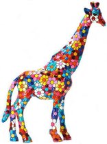 Barcino design barcelona mozaiek giraffe in bloemdesign 17 cm