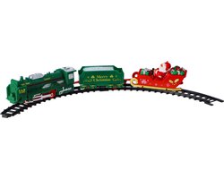 KiddyGo kersttrein speelgoed met licht en geluid 25-delig decoratie.
