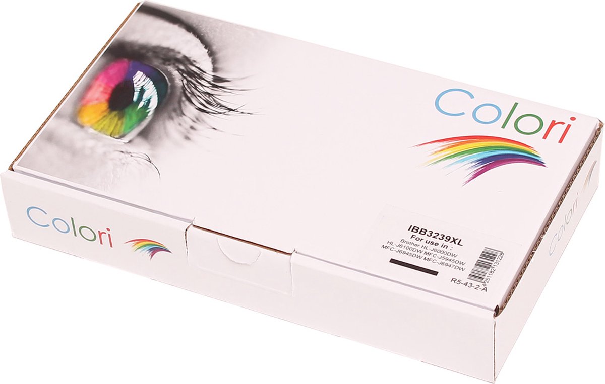 Colori huismerk inkt cartridge geschikt voor Brother LC-3239XLBK LC-3239XL zwart voor Brother HL-J6000DW HL-J6100DW MFC-J5945DW MFC-J6945DW MFC-J6947DW