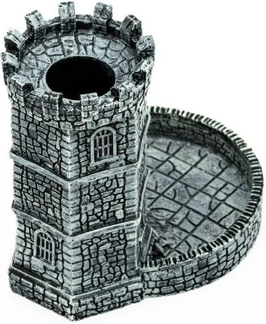 Thumbnail van een extra afbeelding van het spel Lapi Toys - Dungeons and Dragons dice tower - Dungeons and Dragons - Dice tower - DND - D&D - Dobbelpiste - Dobbeltoren - Resin - Zilver