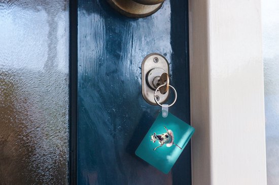 Porte-clés - Vache - Ballet - Portrait - Blauw - Animaux - Enfant - Cadeaux à distribuer - Plastique