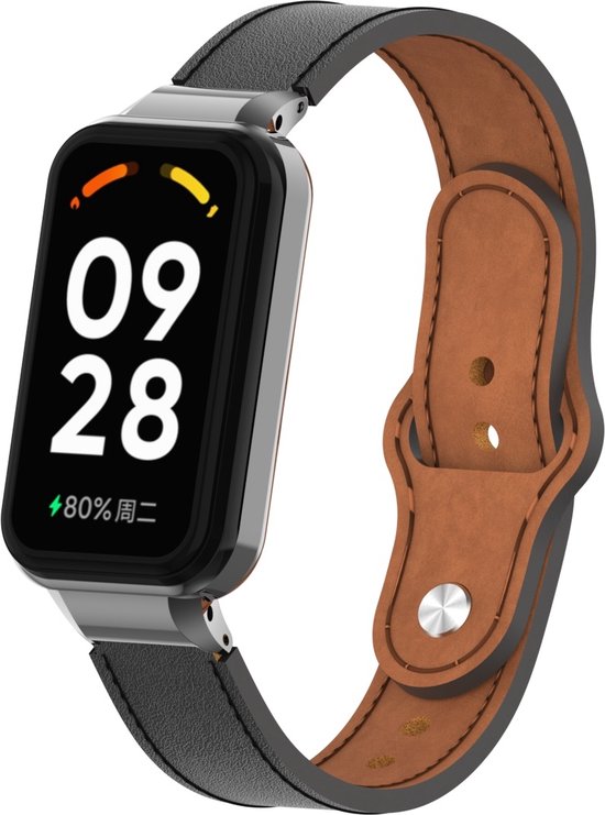 Bracelet de montre connectée en Cuir - Convient pour Xiaomi Redmi Smart  Band 2... | bol
