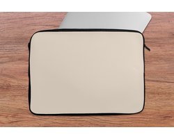 SleevesAndCases - Laptophoes - Beige - Effen kleur - Laptop sleeve - Laptop case - Voor laptop - 13 Inch - Laptoptas