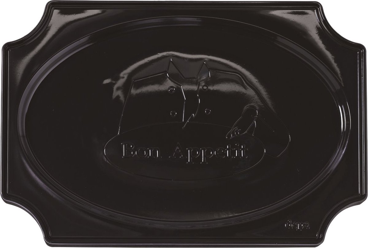 Depa Bon Appetit cateringschaal zwart/45 cm - Pak 10 stuks