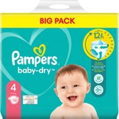 Pampers Baby Dry Luiers Maat 4 (9-14 kg) 70 stuks