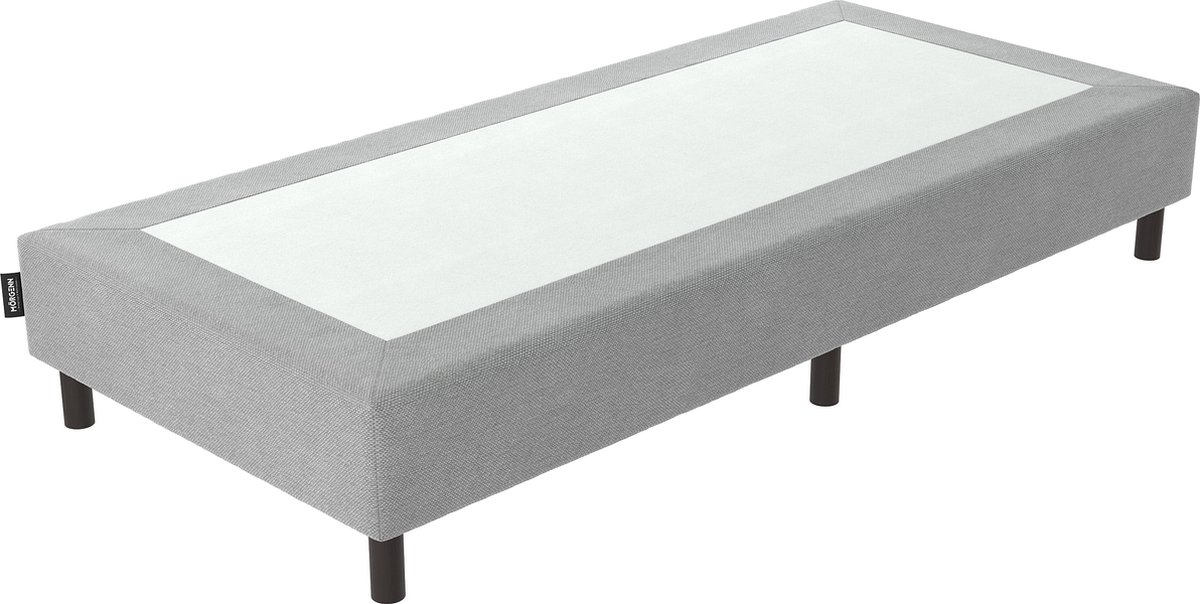 Mörgenn Ideal Boxspring - Losse Box - Luxe Bonellvering - Hotelkwaliteit - Lichtgrijs - 100x220 cm - 20cm hoog