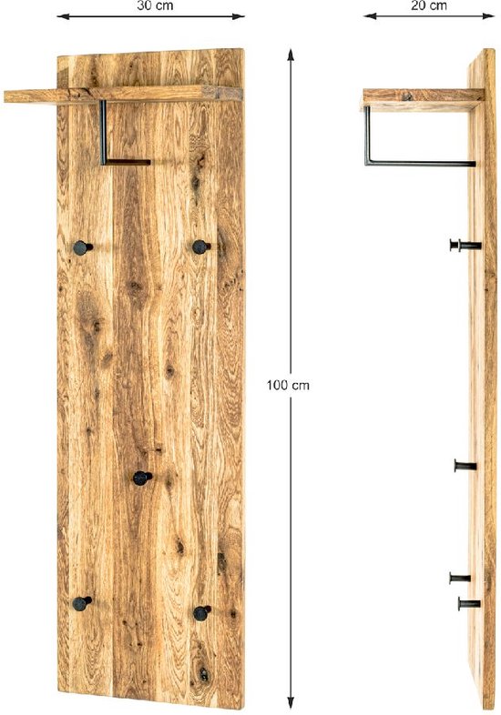 mDesign Ronde metalen wandhouder met 4 planken - voor het opbergen en