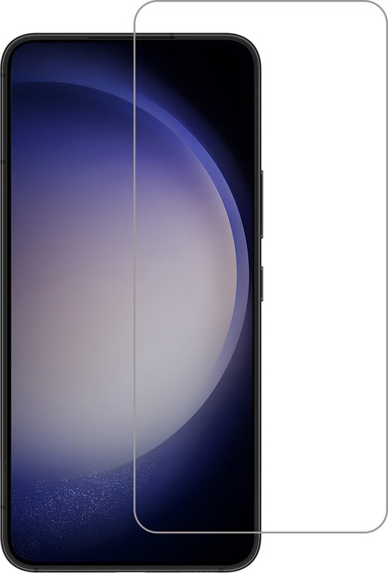 Screenprotector op een Samsung Galaxy S23.