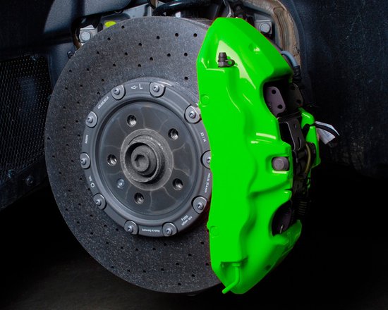 Ensemble de peinture pour étrier de frein Foliatec vert fluo 10 pièces