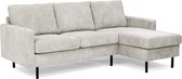 Moquette - Sofa - 3-zitbank - chaise longue links of rechts - ribfluweel - naturel