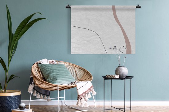 Tapisserie - Tapisserie - Ligne - Pastel - Design - 90x67,5 cm - Tapisserie