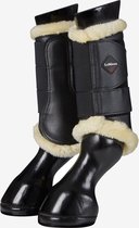 Le Mieux Fleece Lined Brushing Boots - Black/Natural - Maat L