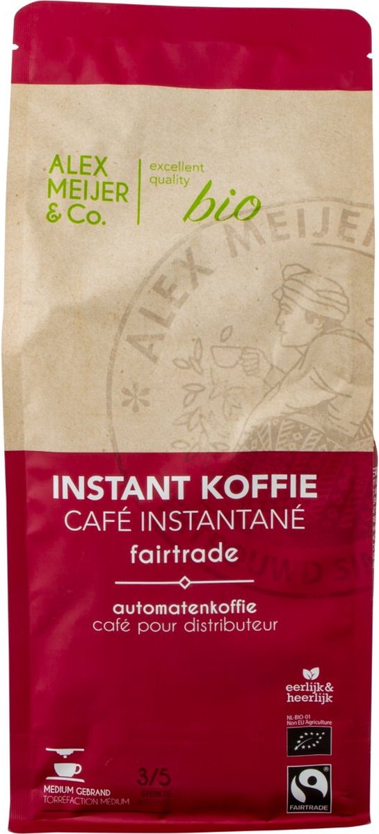 Goedkoopste Alex Meijer - Regular Koffie - Instant Koffie BIO Fairtrade - 500 Gram