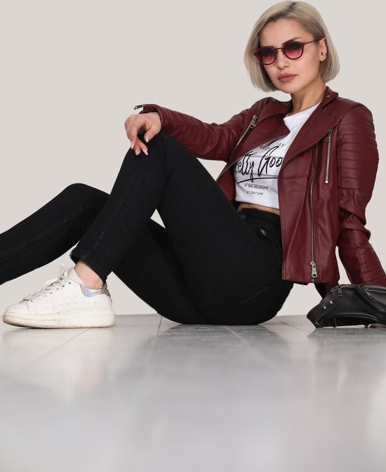 PATIRTI-Vrouwen elastische taille jeans broek zwarte maat 32 | bol.com