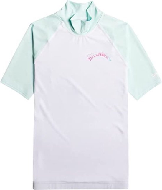 Foto: Billabong uv rashguard voor vrouwen met korte mouwen sunny side upf50 hemelblauw maat s