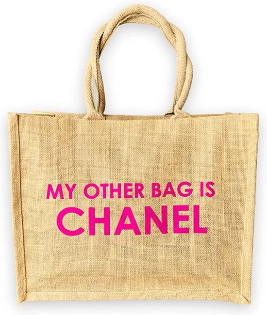 Chanel rose comme sac à provisions ou sac de plage 42 x 33 x 19 cm sac  fourre-tout... | bol.com