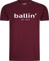 Ballin Est. 2013 - Heren Tee SS Regular Fit Shirt - Rood - Maat L