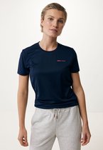 Short Sleeve Sport T-shirt With Back Detail Dames - Navy - Maat S