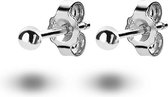 Twice As Nice oorbellen in zilver, bolletje van 2 mm