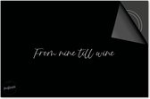 Protection induction 77x51 - plaque de recouvrement tapis induction - Protection plaque Dietrix - Base - Citations - From Nine till Wine Zwart