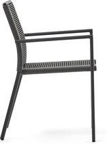 Kave Home - Chaise d'extérieur Culip en corde et aluminium gris