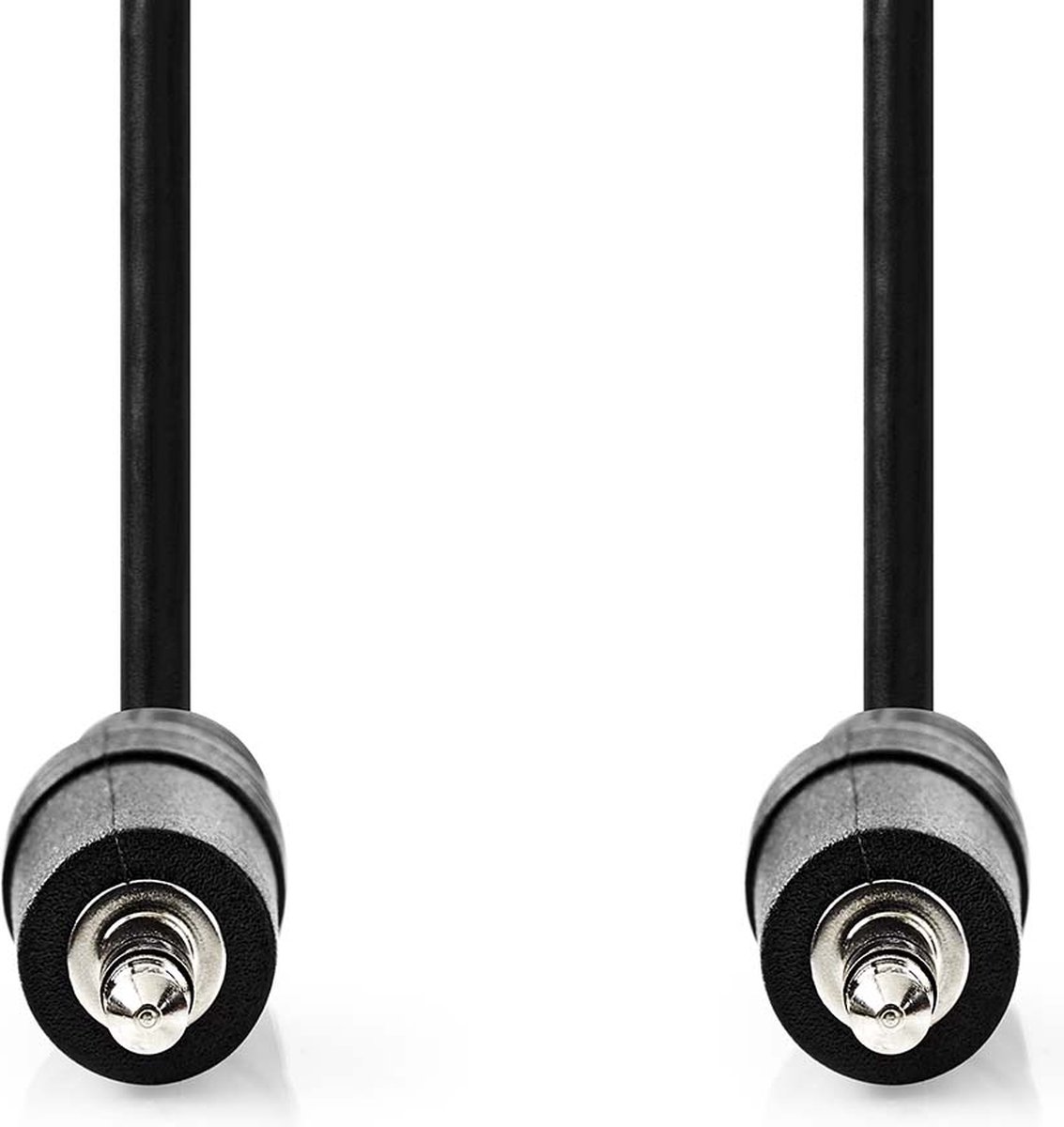 Nedis Stereo-Audiokabel - 3,5 mm Male - 3,5 mm Male - Vernikkeld - 1.00 m - Rond - Zwart - Envelop