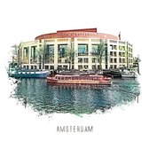 Amsterdam poster | Stopera | vintage | 30x30