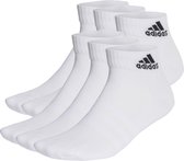 adidas Sportswear Gevoerde Sportswear Enkelsokken 6 Paar - Unisex - Wit- 37-39