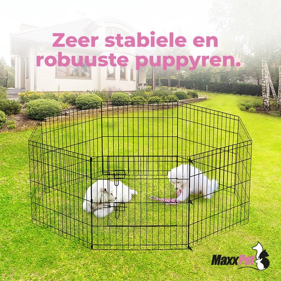 Topmast Puppyren Luna - Zwart - Opvouwbaar XL | L 560 x H 60 cm