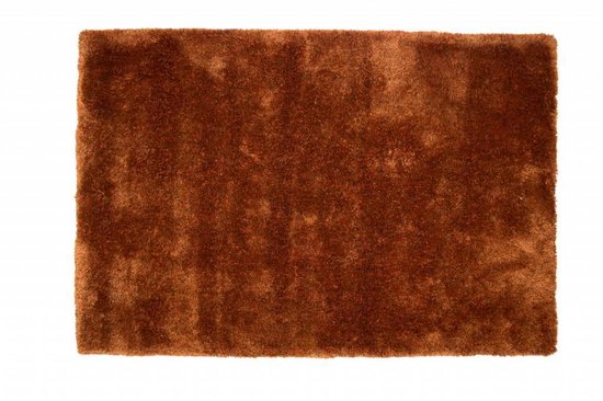 Ross 63 - Moquette unique à poils longs dans la composition de couleur orange / marron
