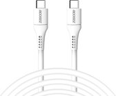 Accezz USB C naar USB C Kabel - 2 meter - Snellader & Datasynchronisatie - Oplaadkabel - Wit