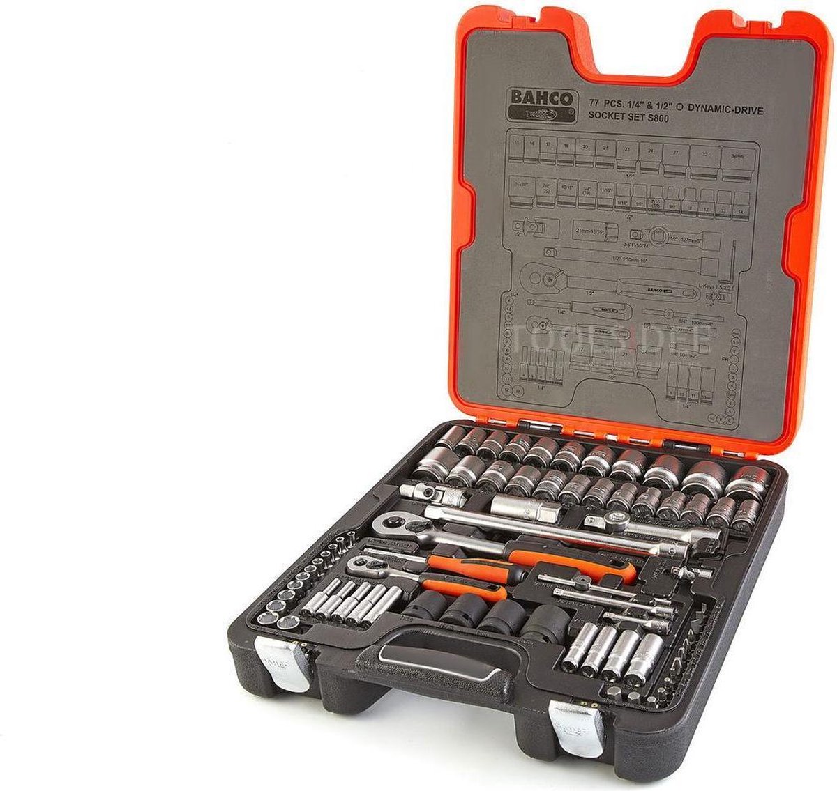 Bahco S800 Dopsleutelset 77-dlg 1/4 + 1/2 | bol.com