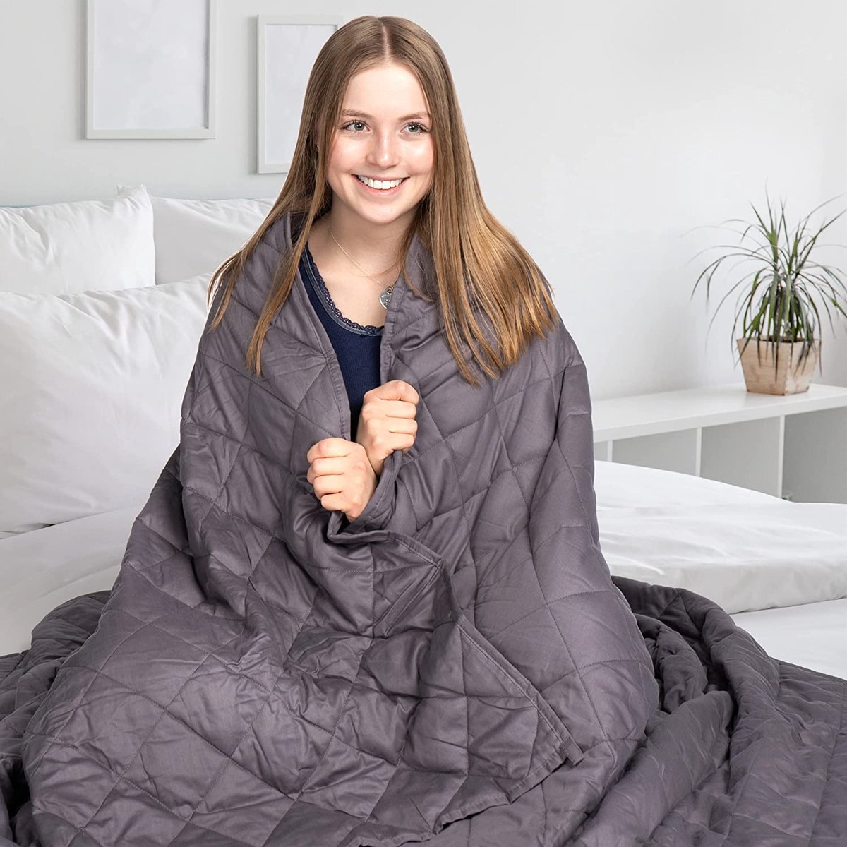 verzwaringsdeken /fleece deken voor bed en bank - lichtgewicht dekbed - 4  seasons,... | bol.com