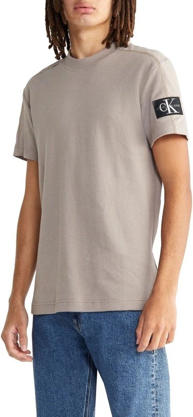 Calvin Klein T-shirt - Perfect Taupe - Maat XS