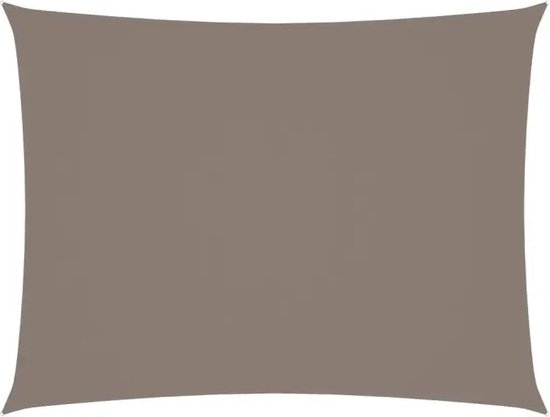 vidaXL Parasol rectangulaire 2 x 3 m Tissu Oxford Taupe
