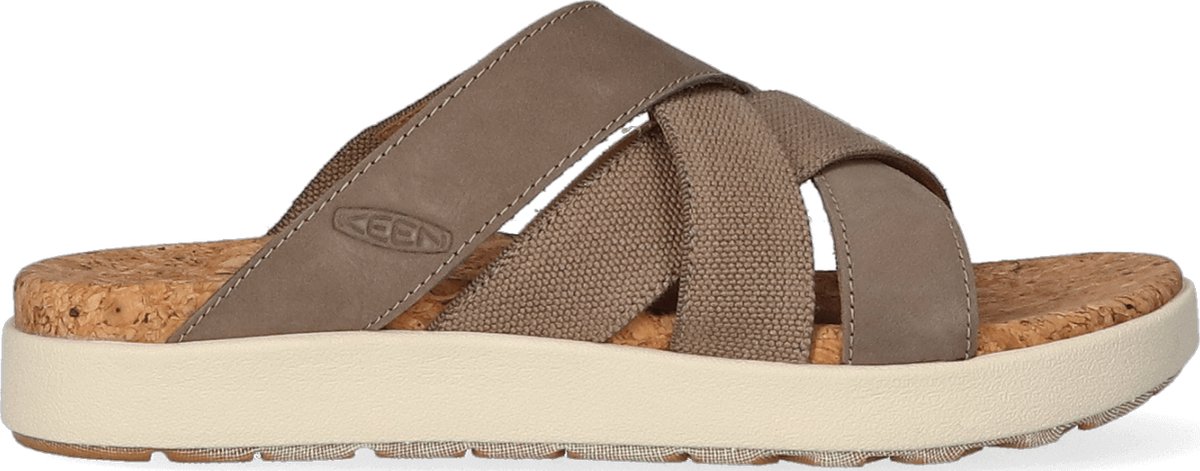 Keen - Elle Mixed Slide Dames Slippers Brindle/Birch - Maat 38.5