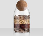 BaykaDecor - Vase de Rangement Premium - Organisateur de Cuisine - Boîte de Rangement Moderne avec Fermeture - Design - Multifonctionnel - Glas - 500 ML