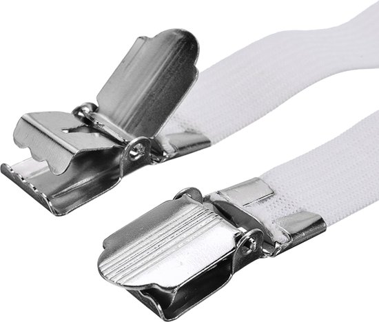 Dekbedspanners - Lakenspanners en Laken Clips - Voor Strak Dekbed en Laken - Laken Bevestiging - 4 Stuks - Wit van Vernarex — afbeelding 3